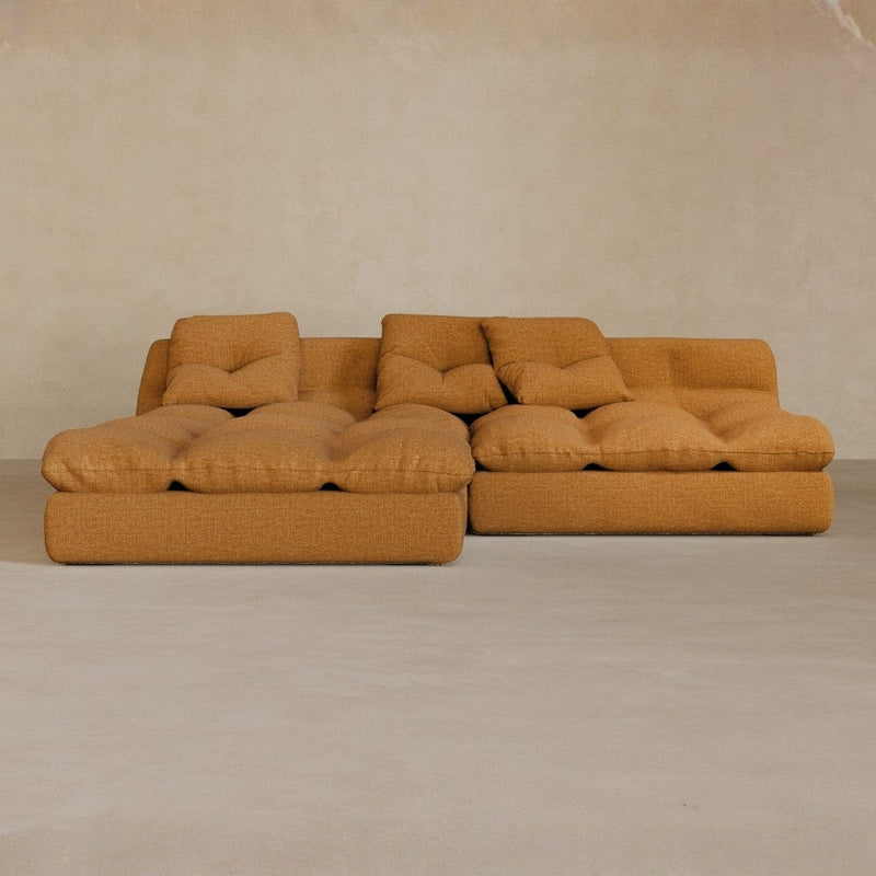 Right Chaise 01-Linen Blend-Camel