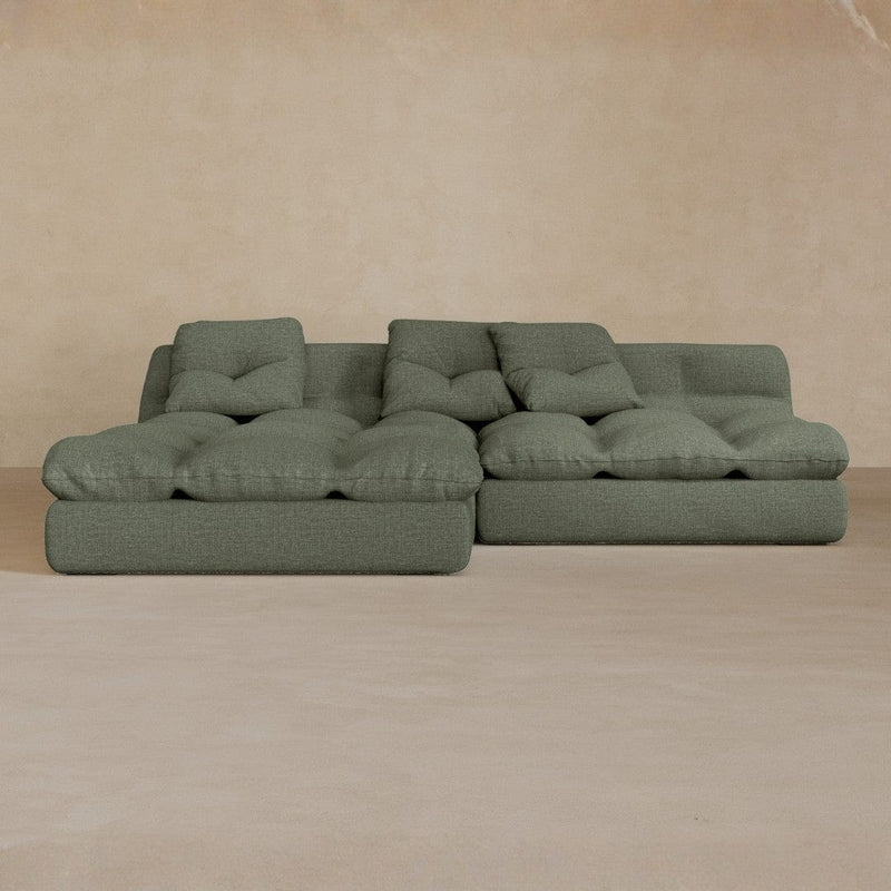 Right Chaise 01-Linen Blend-Sage