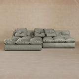 Right Chaise 01-Top Grain Leather-Greige