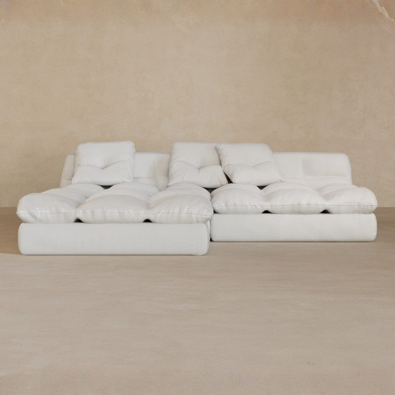 Right Chaise 01-Top Grain Leather-Ivory