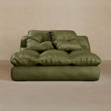 Single-Full Grain Leather-Olive