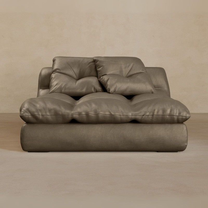 Single-Top Grain Leather-Stone