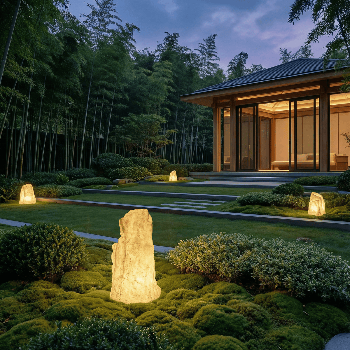 Vibrant Stone Outdoor Light — lifestyle