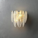 Glass Leaves Wall Light