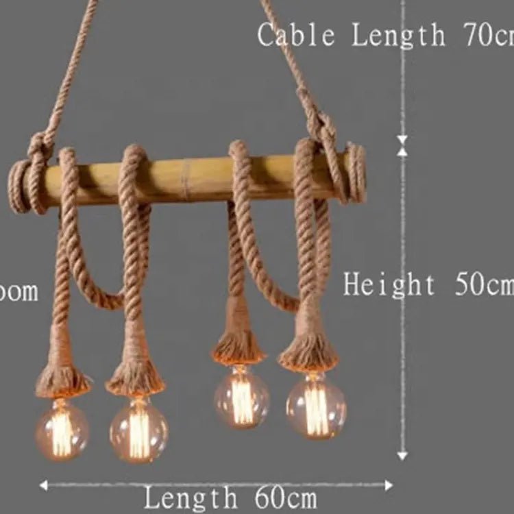 Retro Rope Pendant Light