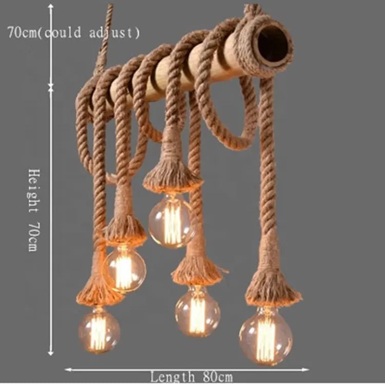 Retro Rope Pendant Light