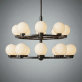 Halo Strata Two-Tier Chandelier
