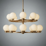 Halo Strata Two-Tier Chandelier