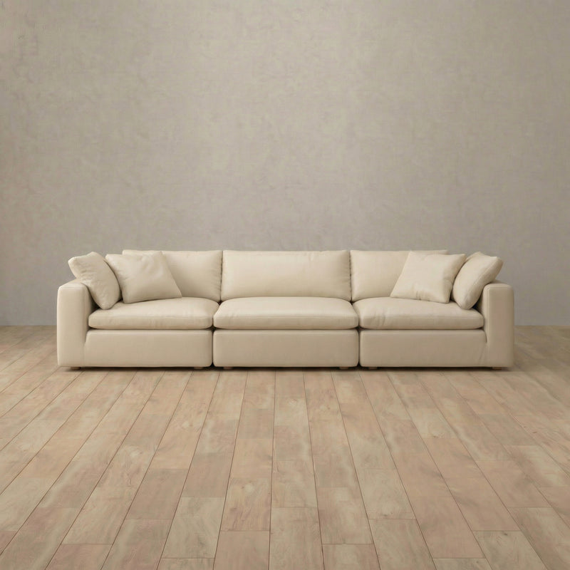 Top Grain Leather::Heavens Sofa Heavens 3-Seater Linen Top Grain Leather 2:TGL