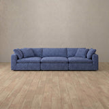 Boucle::Heavens Sofa  Heavens 3-Seater OceanBlue Boucle