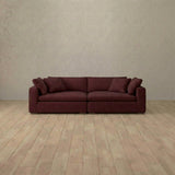 Linen Blend::Heavens Sofa Heavens Loveseat Burgundy Linen Blend [grid:6:LB]