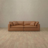 Top Grain Leather::Heavens Sofa Heavens Loveseat Cognac Top Grain Leather [grid:4:TGL]