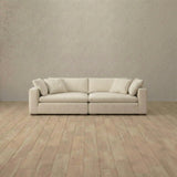 Linen Blend::Heavens Sofa Heavens Loveseat Cream Linen Blend