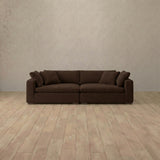 Boucle::Heavens Sofa Heavens Loveseat Espresso  Boucle v2 [grid:8:BCL]