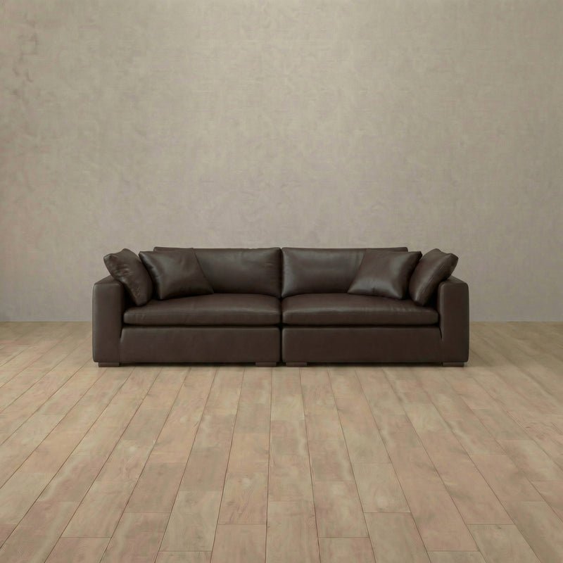 Top Grain Leather::Heavens Sofa Heavens Loveseat Espresso Top Grain Leather 8:TGL