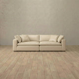 Top Grain Leather::Heavens Sofa Heavens Loveseat Linen Top Grain Leather [grid:2:TGL]