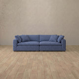 Boucle::Heavens Sofa  Heavens Loveseat OceanBlue Boucle
