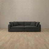 Boucle::Heavens Sofa Heavens Loveseat Smoke 2 Boucle v1 [grid:7:BCL]