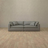 Top Grain Leather::Heavens Sofa Heavens Loveseat Stone Top Grain Leather