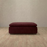 Linen Blend::Heavens Sofa Heavens Ottoman Burgundy Linen Blend v1 [grid:6:LB]