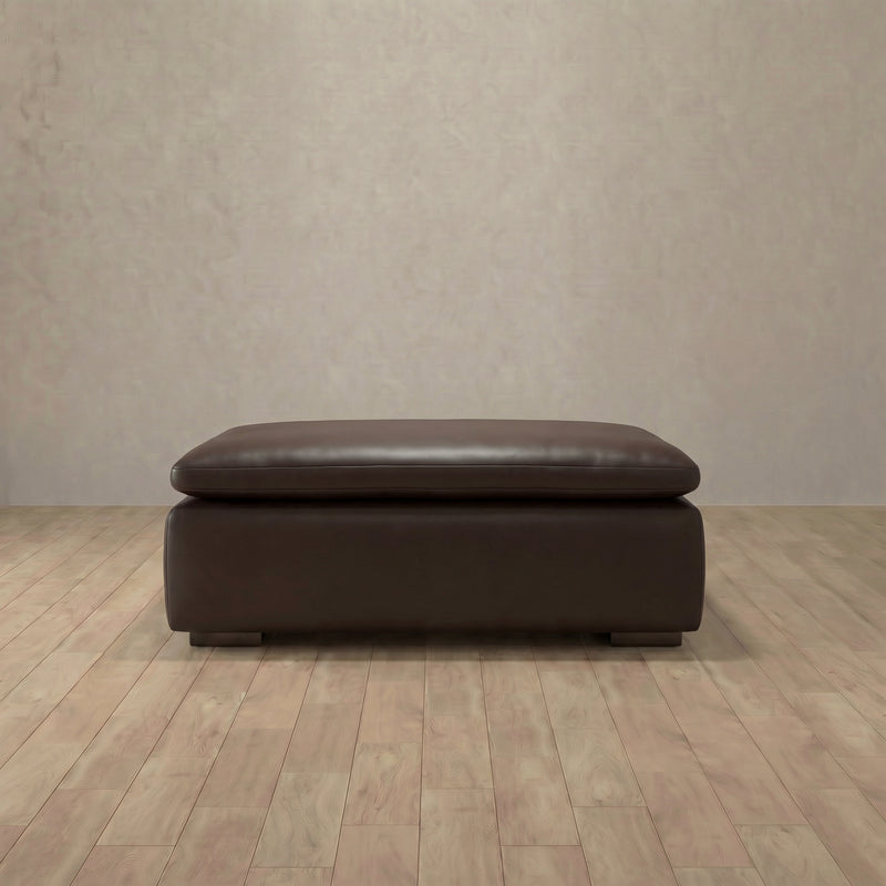 Top Grain Leather::Heavens Sofa Heavens Ottoman Espresso Top Grain Leather 8:TGL