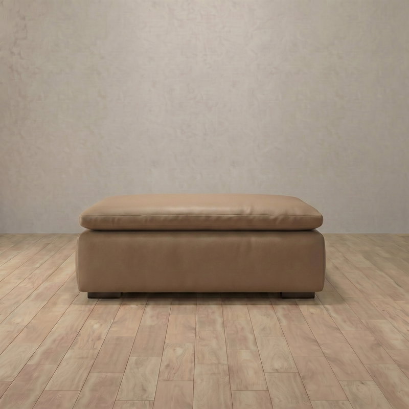 Top Grain Leather::Heavens Sofa Heavens Ottoman Latte Top Grain Leather 3:TGL