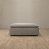 Boucle::Heavens Sofa Heavens Ottoman Pewter Boucle