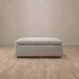Linen Blend::Heavens Sofa Heavens Ottoman Pewter Linen Blend v3