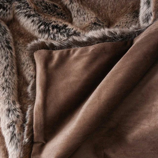 Small fur throw sales