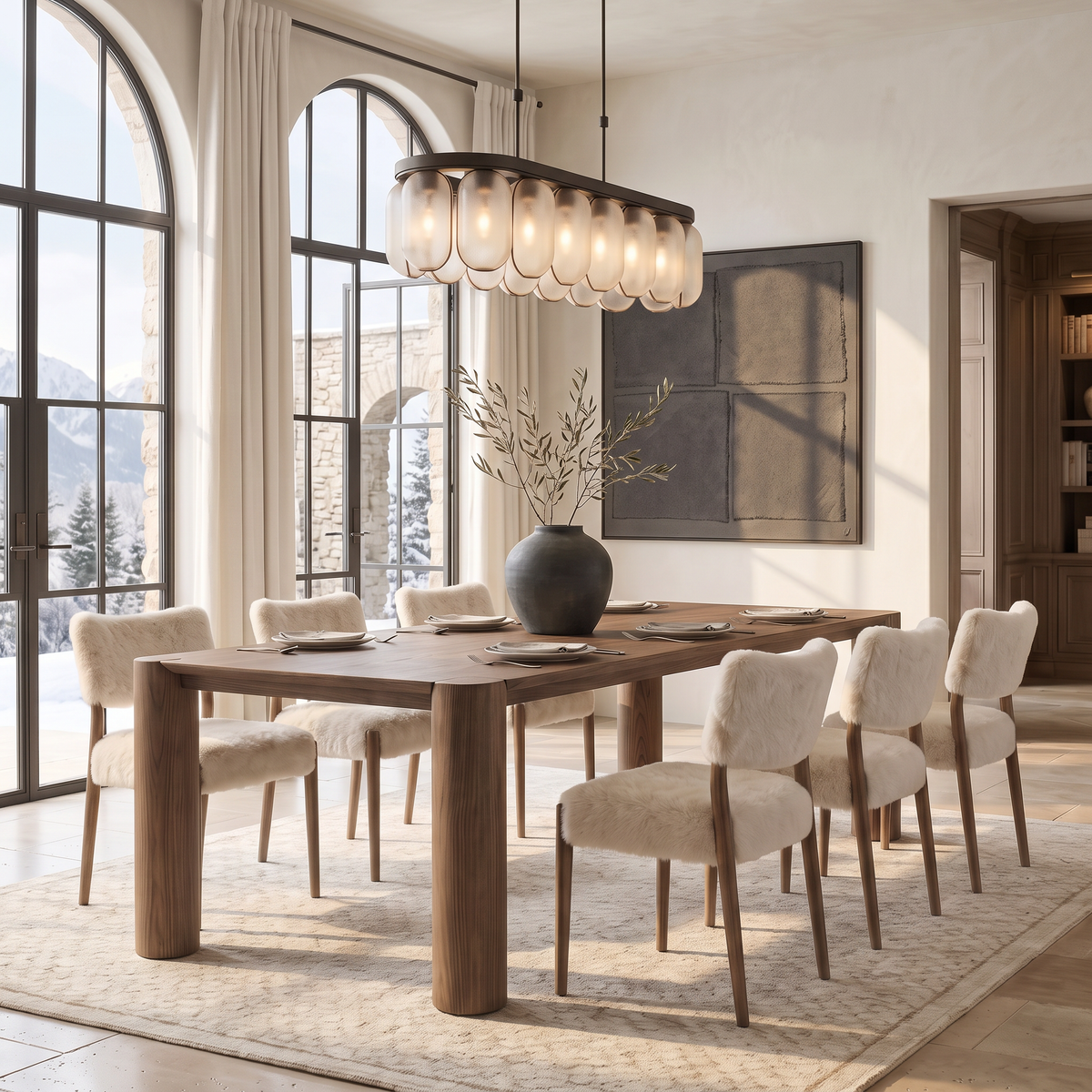 Noma Sheepskin Dining Chair — lifestyle