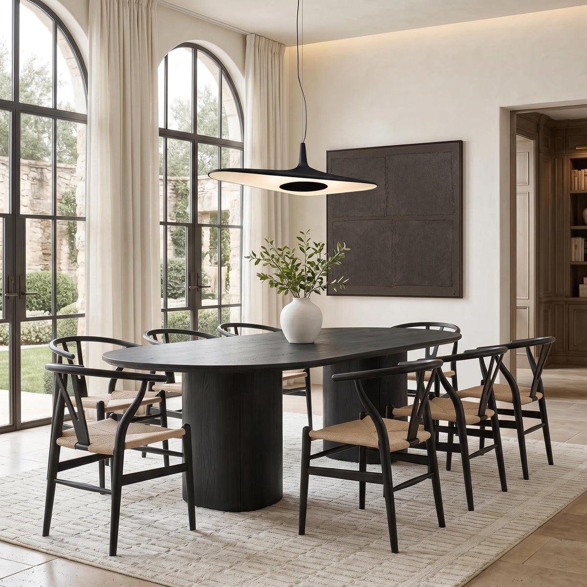 Japandi Wishbone Chair — lifestyle