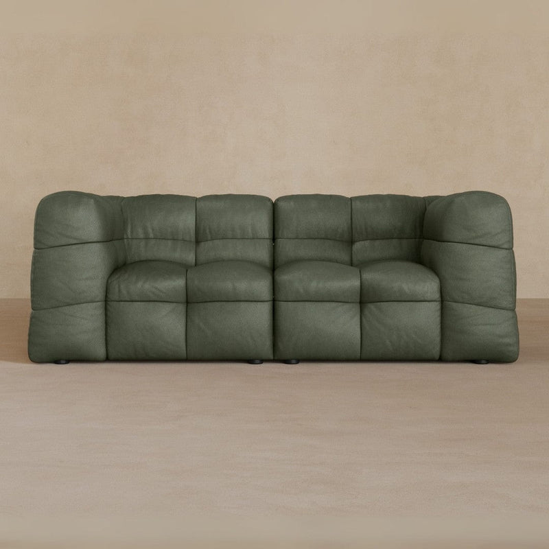2 Seater-Top Grain Leather-Sage