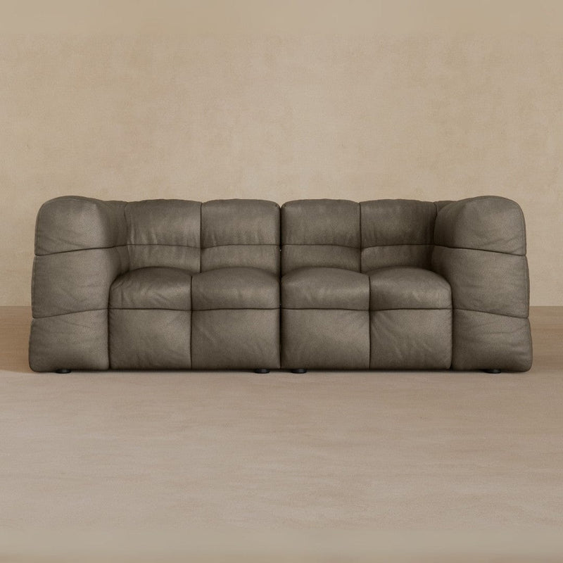 2 Seater-Top Grain Leather-Stone