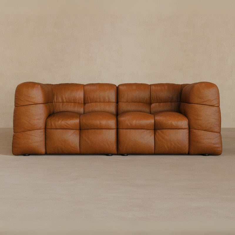 2 seater-Full Grain Leather-brandy
