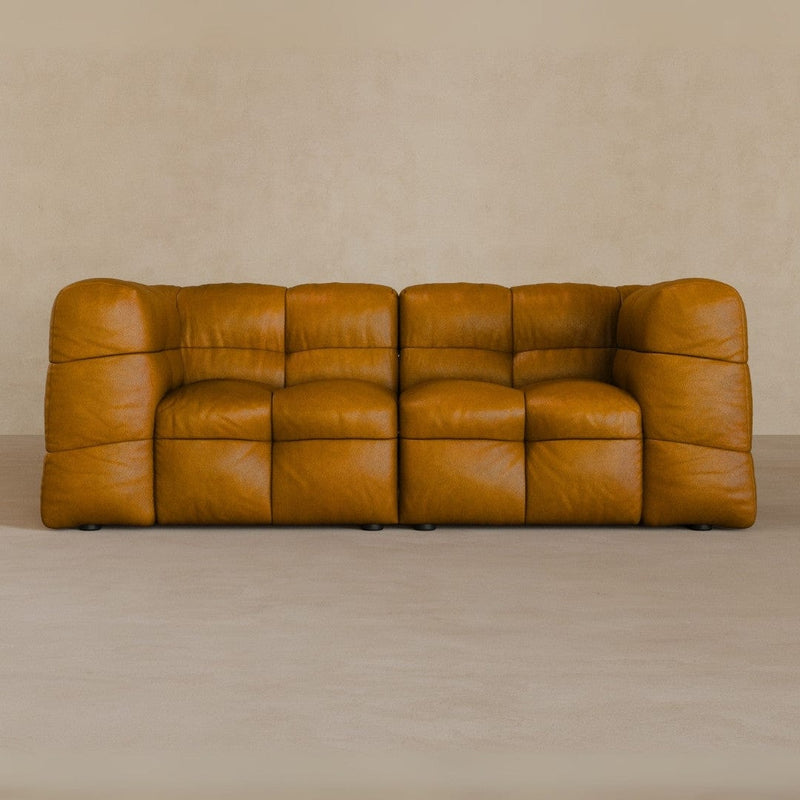 2 seater-Full Grain Leather-camel