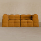 2 seater-Linen Blend-camel