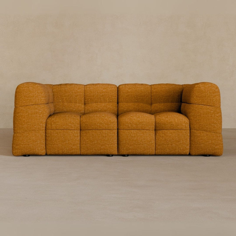 2 seater-Linen Blend-camel