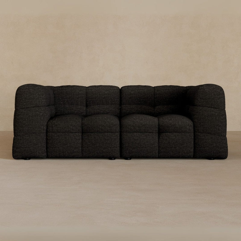 2 seater-Linen Blend-charcoal