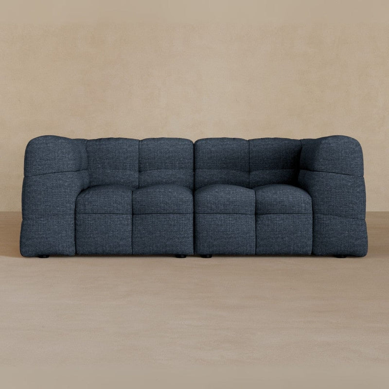 2 seater-Linen Blend-navy