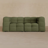 2 seater-Linen Blend-olive