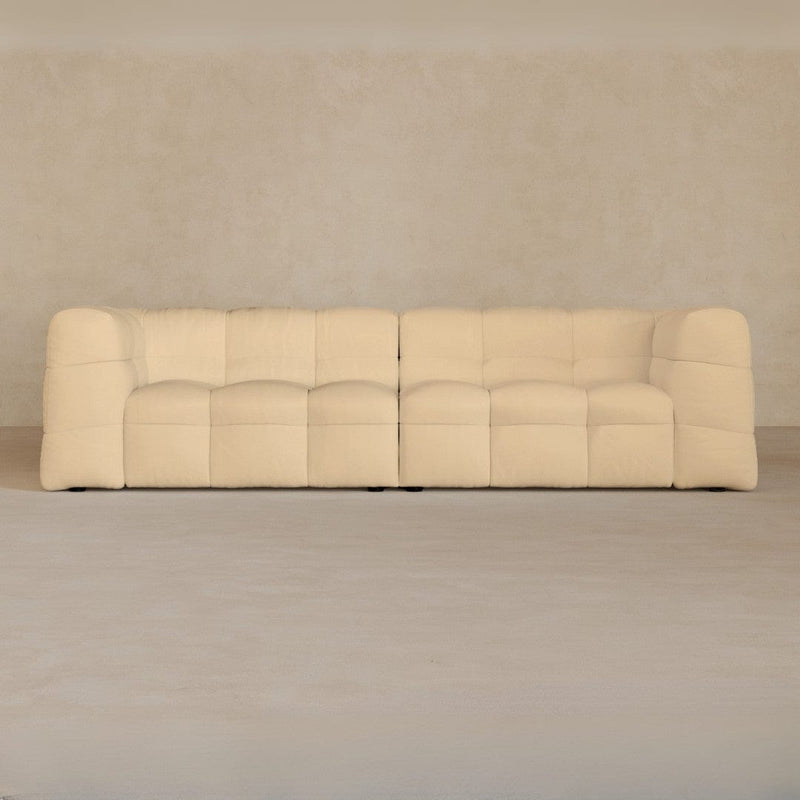 3 Seater-Top Grain Leather-Fawn