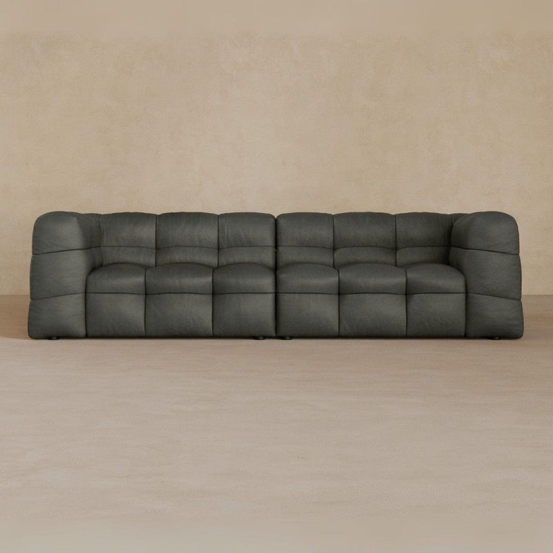 3 Seater-Top Grain Leather-Graphite