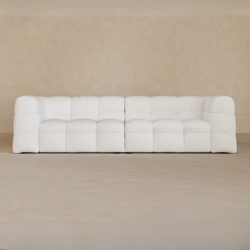3 Seater-Top Grain Leather-Ivory