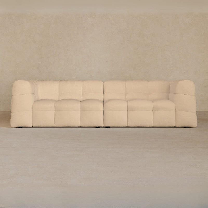 3 seater-Full Grain Leather-chalk