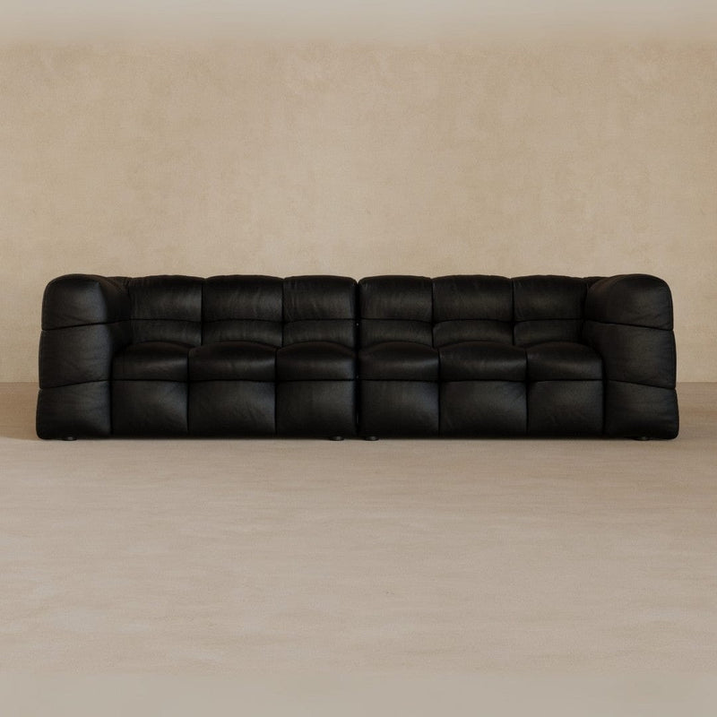 3 seater-Full Grain Leather-charcoal