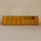 3 seater-Linen Blend-camel