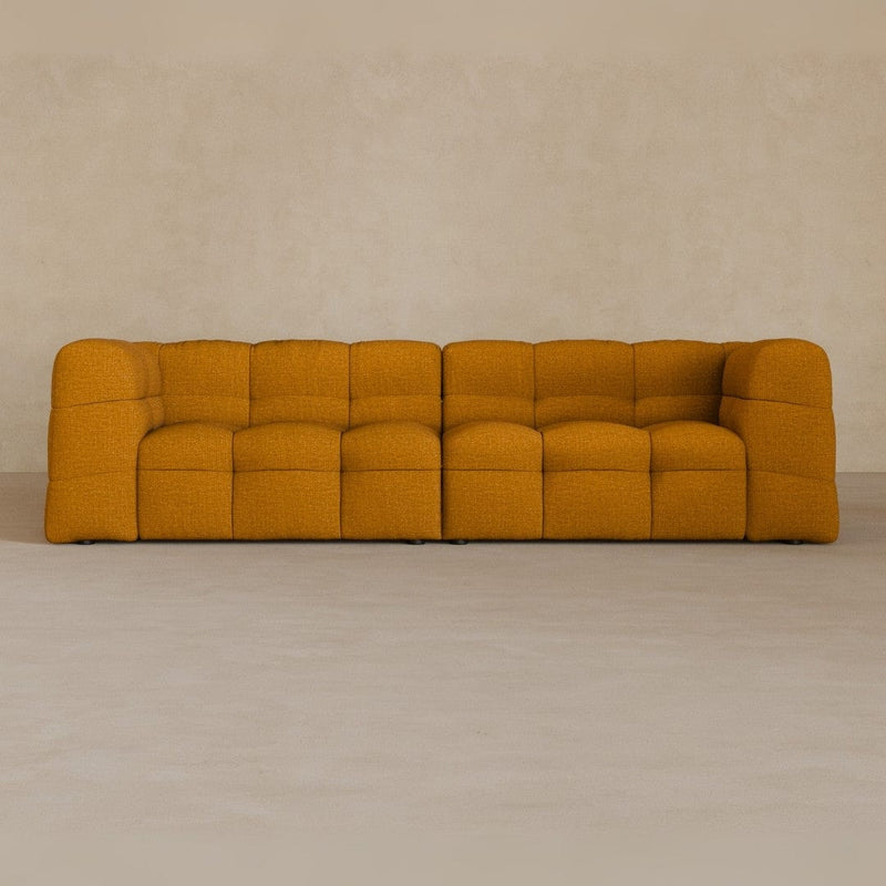 3 seater-Linen Blend-camel