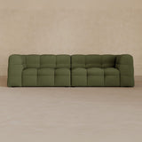 3 seater-Linen Blend-olive