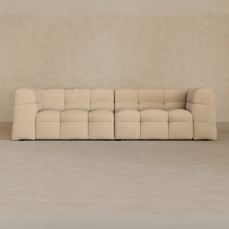 3 seater-Linen Blend-shell