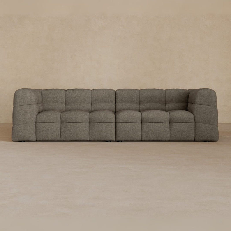 3 seater-Linen Blend-stone